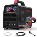 YESWELDER Plasma Cutter 60Amp Non-High Frequency Non-Touch Pilot Arc, Digital Display DC Inverter 110/220V Dual Voltage Blowback Plasma Cutting Machine CUT-60DS PRO