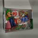 Mario Action Figures Set, 6 Inch Cartoon Character Figures Toys, Classic Plumber Bros Collectible Figurines Set for Display, Cake Toppers, Gift Ideas