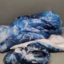 Erosebridal Blue Waves Sheet Set Ocean Sea Fitted Sheet Summer Theme Print Bedding Set Cozy Bed Cover Room Decorative Ultra Soft Bedclothes Twin Size 1 Fitted Sheet with 1 Pillow Case