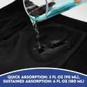 Reusable Incontinence Underwear for Men, Washable Boxer Briefs Protection, Leak Proof Adult Male Diapers for Urinary Absorbency (Black 1pcs, XXXX-Large) (Black)