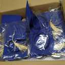 12 Sets 2026 Graduation Centerpieces for Tables, Glowing Mason Jar Centerpieces with Graduation Caps, Glowing Money Jars for College High School Congrats Grad Party Decor Supplies (Blue)