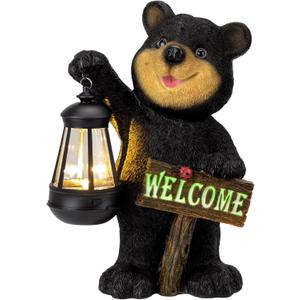 Juegoal Garden Bear Statue with Solar LED Lantern, Luminous Welcome Sign, Gifts for Mom Yard Art, Whimsical Figurine Large Sculpture Lighted Outdoor Mother's Day Spring Decorations for Lawn, Porch Juegoal Garden Bear Statue with Solar LED Lantern, Luminous Welcome Sign, Gifts for Mom Yard Art, Whimsical Figurine Large Sculpture Lighted Outdoor Mother's Day Spring Decorations for Lawn, Porch