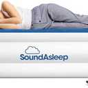 SoundAsleep Products Dream Series Luxury Air Mattress, ComfortCoil Technology, Built-in High Capacity Pump for Home, Camping- Double Height, Adjustable, Inflatable Blow Up, Portable - Twin XL Size, Blue