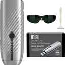 Laser Hair Removal for Women and Men, IPL Hair Removal Device with Sapphire Ice-Cooling, Double Effectiveness & 5 Flashes per Second for Long-Lasting and Nearly Painless Results (Black)
