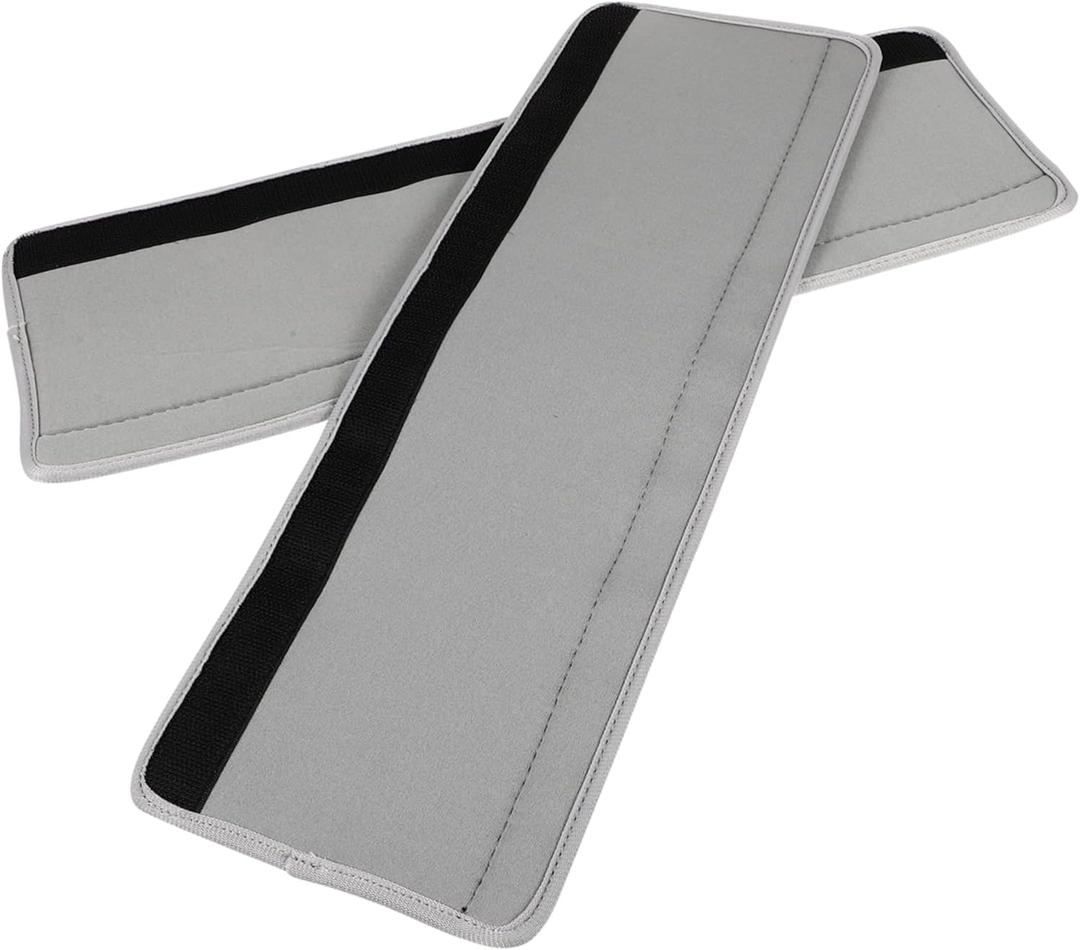 2pcs Refrigerator Door Handle Covers Soft Washable Protectors for Microwave Fridge Prevents Damage Easy to Install Comfortable Touch Grey (Gray)
