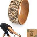 Myga Yoga Wheel,Exercise Prop for Back Pain, Yoga Poses, Pilates, Stretches, Backbend Inversions and Bridge Position,Improves Flexibility, Balance and Core Strength