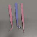 Tweezers for Crafting, 4 Pcs Stainless Steel Sticker Tweezers Kit Multipurpose Straight and Curved Tip Tweezers Small Jewelry Making Tools for DIY Intricate Projects, Cardmaking, Scrapbooking, Model