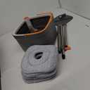 Mop and Bucket Set  Easy-to-use Spin Mop with Separate Dirty Water System, Deep-Cleaning Mops for Floors, Versatile Mops for Walls