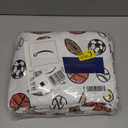 Kids Twin Size Sports Bed Sheets - 3 Piece Sports Sheet Set - Soccer, Basketball, Football, Tennis & Baseball - Soft & Cozy - Breathable & Machine Washable - Bed Set for Boys, Girls, Teens & Toddlers