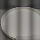 Round Ottoman Tray 20 inch White for Coffee Table