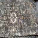 10x12 Washable Area Rug for Living Room Bedroom Vintage Brown Non Slip Carpet Traditional Retro Soft Low Pile Large Throw Rug for Dining Room Kitchen Office Indoor