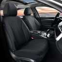 FLORICH Automotive Seat Covers, Waterproof Seat Covers, Black Car Seat Cover, Leather Car Seat Covers 2 Pack Car Seat Cushion Protector Universal Fit for Most Cars SUV Trucks