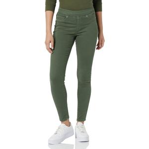 Amazon Essentials Women's Mid-Rise Stretch Pull-On Jegging (Dark Green) 16 Short