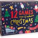 12 Games of Christmas - Family Game Night Pack for Kids and Teens - Hilarious Christmas Party Games for Adults and Family Party - Complete Entertainment Package - Multicolor