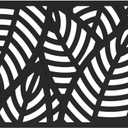 3'x6' Sanibel Decorative Screen, Black