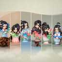 Anime Blind Box, Cute Mo Dao Zu Shi Porcelain Flowers Series Wei Wuxian LAN Wangji Blind Box Figure, Collectable PVC Figure for Birthday Gifts