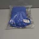 dowerme Women Summer Dresses 2025 Casual Sleeveless Crewneck A-Line Boho Lace Eyelet Cotton Tank Maxi Dress with Pockets (Blue)