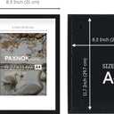 A4 Frame Black - Display 6x8 Picture Frame With Mat or 8.27x11.69 Inch Without Mat, Set of 3, Poster Frames, Certificates Documents Frames, Wall Gallery Photo Frames
