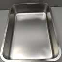 Large Stainless Steel Litter Box with High Sided, Metal Cat Litter Box, Odor-Free Non-Stick Litterbox Pan, Easy to Clean Pet Supplies Toilet Tray for Indoor Cats, Kittens or Multicat Homes