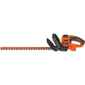 BLACK+DECKER 22" Electric Hedge Trimmer, Lightweight 4.0 Amp Corded Dual Action Shrub Trimmer, Full Wraparound Handle, High Output Low Vibration (BEHT350FF)