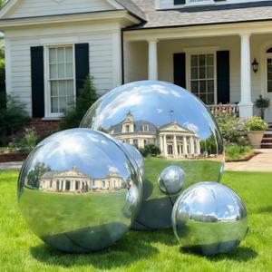 3 Pcs Silver Inflatable Mirror Ball, Big Shinny Mirror Balls Reusable Large PVC Disco Ball Balloon for Large Event Decoration, Party, Concerts, Stage, Wedding Decor, Without Air Pump (3Pcs 19.7in+31.5in+39.4in)