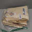 Amidoudou 1 Pair European Luxury Embroidered Curtains for Living Room Bedroom (Yellow,63x84 Inch)