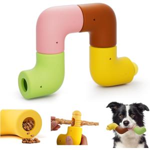 HETOO Dog Toys for Aggressive Chewers: Natural Rubber Chew Toy for Large Medium Breed, Interactive Dog Toys, 8 Pack