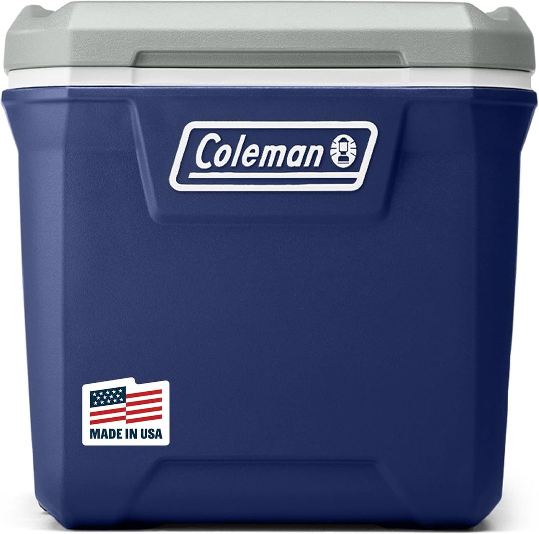 Coleman Classic Series Insulated Portable Rolling Cooler with Wheels, Leak-Resistant Outdoor Hard Cooler Keeps Ice up to 5 Days, 65-Quart (Twilight)