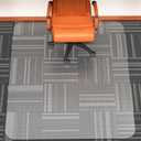 WASJOYE Chair Mat for Carpet, 48" x 60" Office Chair Mat for Carpet, Transparent with Non-Slip Studded for Home and Office