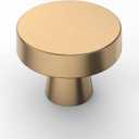 Amerdeco 10 Pack Champagne Bronze Cabinet Knobs 1-1/4 Inch(32mm) Single Hole Cabinet Handles Dresser Knobs Drawer Knobs and Pulls for Bathroom Cabinets K0010