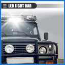 Universal LED Light Bar, Flood Spot Combo Driving Working Fog Lights, for Car Rack Bumper, for Off-Road Pickup Trucks, 7 Inch 20 LED 60W 12-24V, Aluminium, Black Auto Accessories
