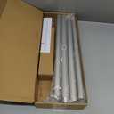 Heavy Duty Curtain Rods for Windows 66 to 120 Inch, 1 Inch Silver Window Curtain Rod for Bedroom, Living Room, Outdoor, Adjustable Easy Install Long Modern Curtain Rods(A1,Silver,30"-120")