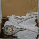 8 Pcs Asian Ceramic Soup Spoons, Japanese Ramen Spoon with Long Curved Handle, Chinese Soup Spoon, Porcelain Tablespoon, Kitchen Serving Spoon for Miso, Noodles, Cereal, Wonton, Dumpling Rice