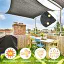 Mklsit Garden 70% Shade Cloth, 10 x 20 FT Black Sun Shade Net, Mesh Sun Shade Tarp with Reinforced Brass Grommets, Sunblock Shade Cloths for Plants Cover, Greenhouse, Patio, Chicken Coop, Tomatoes