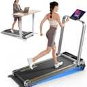 Walking Pad with Handles, Walking Pad Treadmill with Incline, 3 in 1 Foldable Treadmills for Home Office, Portable Under Desk Compact Design