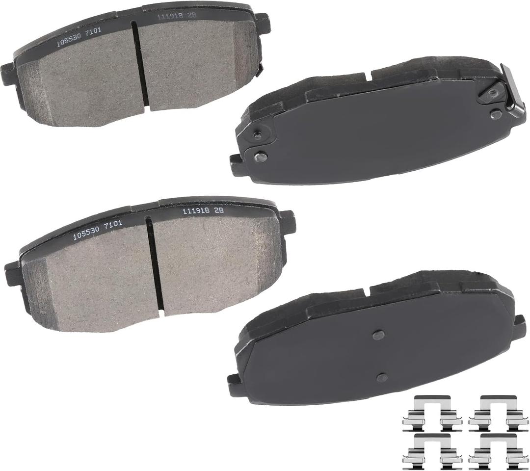 cciyu Professional Ceramic Front Brakes Pads Set Fit For 2009-2012 For Hyundai For Elantra,2010-2013 For Kia For Forte,2010-2013 For Forte Koup,2012-2013 For Forte5,2014-2016 For Soul