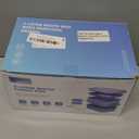 Adults Bento Lunch Box Set with Thermo Bag, 74oz Stackable Leak-proof 3-tiers Bento Box, Built-in Utensil and Sauce Container for Work, School, Dining Out (Gray) (Misty Grey)