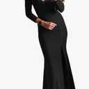 Women'sLong Sleeves Prom Dress Formal Evening Gown Size Medium