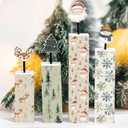 2 x Yerliker 4 Pcs Neutral Christmas Wooden Tiered Tray Decor Set Winter Wood Table Centerpieces Elk Tree Snowman Santa Claus Blocks Signs for Rustic Farmhouse Home Mantle Office Mantel Shelf Desk Decor