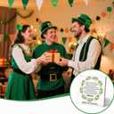 St Patrick's Day Decor, Irish Blessing May The Road Rise Up To Meet You, 6.3 x 6.3 inch Wood Plaque Table Sign, Irish Blessing Gifts, St Patrick's Day Decor for Home Office Desk Table Shelf - LM03