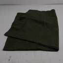 BESTOUCH 100% Washed Cotton Pillowcase for Hair and Skin Linen Feel Soft Comfortable Breathable 2 Set Pillow Case with Envelope Closure Solid Olive Green Queen 20x30 Inches