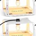 Qualirey 2 Packs Flea Traps for Inside Your Home with 8 Sticky Disc 12 Bulbs 4 Electric Wires, Pest Insects Killer Bed Bug with Light for Indoor Safe to Pets(Square Flea Trap,White)