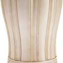 Creative Scents Victoria Bathroom Trash Can 1.32 Gal / 5L - Decorative Bathroom Wastebasket - Durable Beige Waste Bin - Waste Basket for Bathroom, Bedroom, Powder Room or Living Room Decor