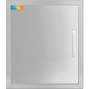 Treshin Outdoor Kitchen Doors 18" W x 20" H - Stainless Steel Single Door with Magnetic Closure, Durable and Easy to Clean BBQ Access Door - Perfect for Outdoor Kitchens, BBQ Islands