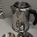 Farberware 47053 Classic Stainless Steel Yosemite 12-Cup Coffee Percolator, 12 Cup Coffee Maker, Silver