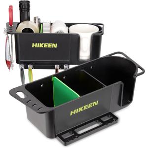 Boat Caddy Organizer, Boat Cup Holder, Multifunctional Boat Organizer Universal Fit for Boat, Kayak, Pontoon, Bass Boat, Jon Boat - Fishing Tool Holder, Boat Fishing Cabin Storage (2Pack)