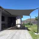 SUNNY GUARD Sun Shade Sail 8' x 12' Rectangle Graphite Grey UV Block Sunshade for Backyard Yard Deck Patio Garden Outdoor Activities and Facility(We Make Custom Size) (0 8' x 1 2')