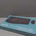 Wireless Keyboard and Mouse Combo, ULSOU 2.4G Full-Sized Ergonomic Computer Keyboard with Wrist Rest and 3 Level DPI Adjustable Wireless Mouse for Windows, Mac OS Desktop/Laptop/PC (Grey)