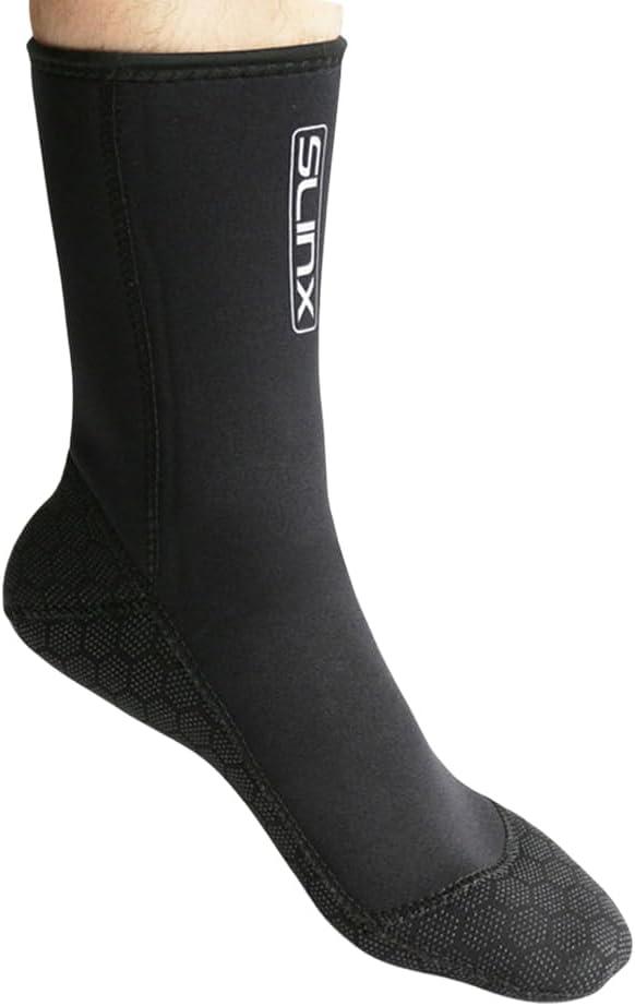 Neoprene Water Fin Sock Diving Wetsuits Sock 3MM for Women Men, Thermal Beach Sock Anti Slip Flexible for Snorkeling Surfing Kayaking Swimming Sailing Diving (M)