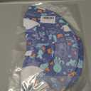 2 x Kids UPF50+ Protection Sun Hat with Neck Flap Wide Brim, Ponytail Beach Summer Bucket Hat for Girls Boys (Blue)